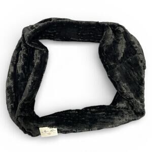 Alexa Rose Women's Winter Infinity Scarf OS Black Faux Fur Neck Warmer NEW